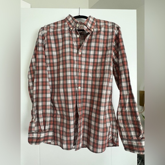 Brooks Brothers Red Fleece Button Down Shirt - Picture 1 of 3